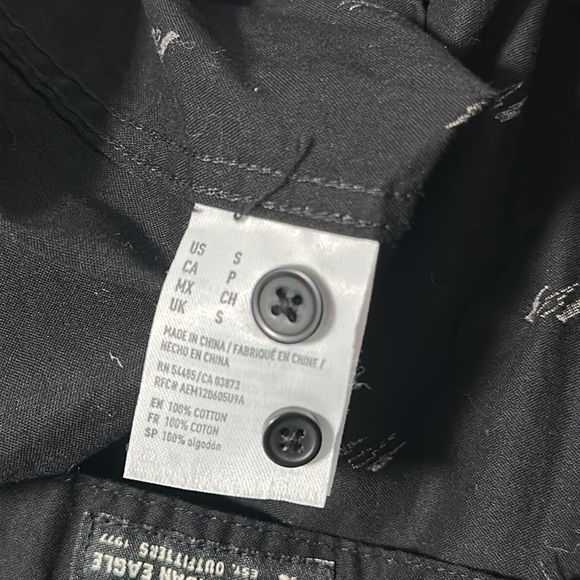 🐲 Bundle of 3 American Eagle Short Sleeve Button Up Shirts - Picture 10 of 10